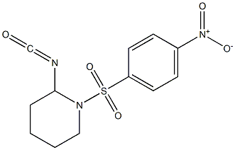 2-isocyanato-1-[(4-nitrobenzene)sulfonyl]piperidine 结构式