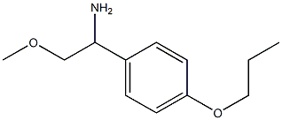 2-methoxy-1-(4-propoxyphenyl)ethanamine 结构式