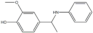 2-methoxy-4-[1-(phenylamino)ethyl]phenol 结构式