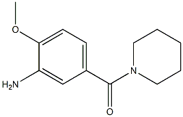 2-methoxy-5-(piperidin-1-ylcarbonyl)aniline 结构式