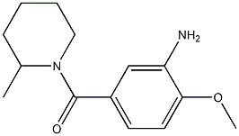 2-methoxy-5-[(2-methylpiperidin-1-yl)carbonyl]aniline 结构式