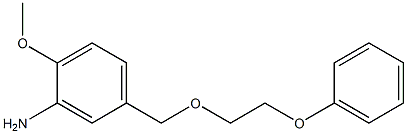 2-methoxy-5-[(2-phenoxyethoxy)methyl]aniline 结构式