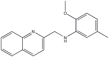 2-methoxy-5-methyl-N-(quinolin-2-ylmethyl)aniline 结构式