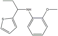 2-methoxy-N-[1-(thiophen-2-yl)propyl]aniline 结构式