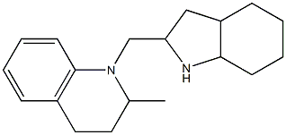 2-methyl-1-(octahydro-1H-indol-2-ylmethyl)-1,2,3,4-tetrahydroquinoline 结构式