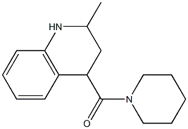 2-methyl-4-(piperidin-1-ylcarbonyl)-1,2,3,4-tetrahydroquinoline 结构式