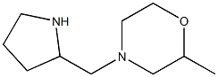 2-methyl-4-(pyrrolidin-2-ylmethyl)morpholine 结构式