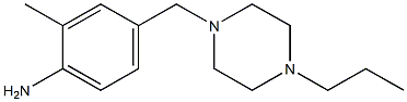 2-methyl-4-[(4-propylpiperazin-1-yl)methyl]aniline 结构式