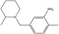 2-methyl-5-[(2-methylpiperidin-1-yl)methyl]aniline 结构式