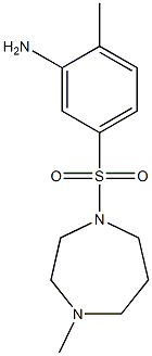 2-methyl-5-[(4-methyl-1,4-diazepane-1-)sulfonyl]aniline 结构式