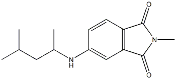 2-methyl-5-[(4-methylpentan-2-yl)amino]-2,3-dihydro-1H-isoindole-1,3-dione 结构式