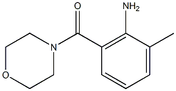 2-methyl-6-(morpholin-4-ylcarbonyl)aniline 结构式