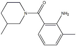 2-methyl-6-[(3-methylpiperidin-1-yl)carbonyl]aniline 结构式