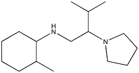 2-methyl-N-[3-methyl-2-(pyrrolidin-1-yl)butyl]cyclohexan-1-amine 结构式