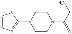 2-oxo-2-[4-(1,3-thiazol-2-yl)piperazin-1-yl]ethanamine 结构式