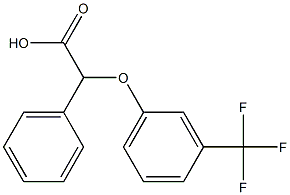2-phenyl-2-[3-(trifluoromethyl)phenoxy]acetic acid 结构式