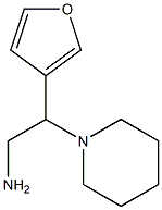 2-piperidin-1-yl-2-tetrahydrofuran-3-ylethanamine 结构式