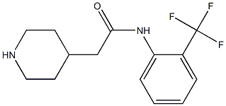 2-piperidin-4-yl-N-[2-(trifluoromethyl)phenyl]acetamide 结构式