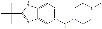 2-tert-butyl-N-(1-methylpiperidin-4-yl)-1H-1,3-benzodiazol-5-amine 结构式