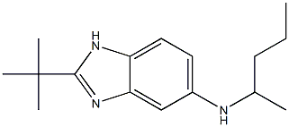 2-tert-butyl-N-(pentan-2-yl)-1H-1,3-benzodiazol-5-amine 结构式