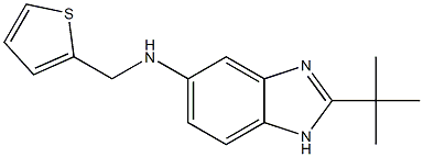 2-tert-butyl-N-(thiophen-2-ylmethyl)-1H-1,3-benzodiazol-5-amine 结构式