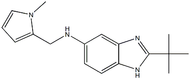 2-tert-butyl-N-[(1-methyl-1H-pyrrol-2-yl)methyl]-1H-1,3-benzodiazol-5-amine 结构式