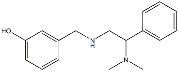 3-({[2-(dimethylamino)-2-phenylethyl]amino}methyl)phenol 结构式