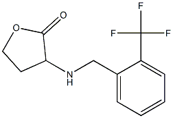 3-({[2-(trifluoromethyl)phenyl]methyl}amino)oxolan-2-one 结构式