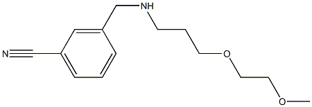 3-({[3-(2-methoxyethoxy)propyl]amino}methyl)benzonitrile 结构式