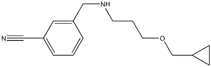 3-({[3-(cyclopropylmethoxy)propyl]amino}methyl)benzonitrile 结构式