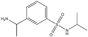 3-(1-aminoethyl)-N-(propan-2-yl)benzene-1-sulfonamide 结构式