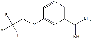 3-(2,2,2-trifluoroethoxy)benzenecarboximidamide 结构式