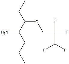 3-(2,2,3,3-tetrafluoropropoxy)heptan-4-amine 结构式