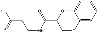 3-(2,3-dihydro-1,4-benzodioxin-2-ylformamido)propanoic acid 结构式