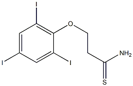 3-(2,4,6-triiodophenoxy)propanethioamide 结构式