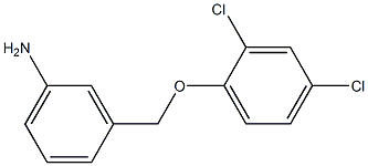 3-(2,4-dichlorophenoxymethyl)aniline 结构式