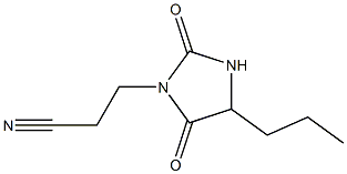 3-(2,5-dioxo-4-propylimidazolidin-1-yl)propanenitrile 结构式
