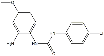 3-(2-amino-4-methoxyphenyl)-1-(4-chlorophenyl)urea 结构式