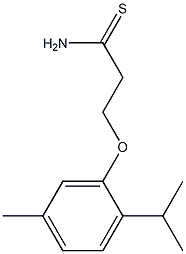 3-(2-isopropyl-5-methylphenoxy)propanethioamide 结构式