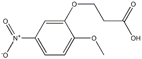 3-(2-methoxy-5-nitrophenoxy)propanoic acid 结构式