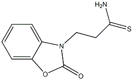 3-(2-oxo-1,3-benzoxazol-3(2H)-yl)propanethioamide 结构式