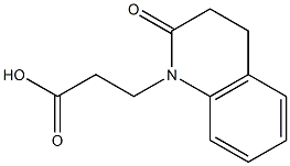 3-(2-oxo-3,4-dihydroquinolin-1(2H)-yl)propanoic acid 结构式