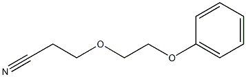 3-(2-phenoxyethoxy)propanenitrile 结构式