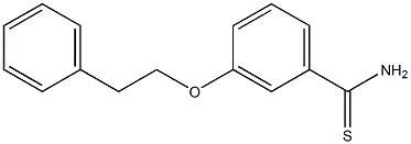 3-(2-phenylethoxy)benzene-1-carbothioamide 结构式