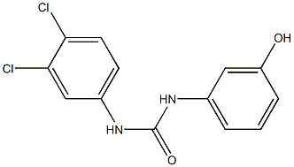 3-(3,4-dichlorophenyl)-1-(3-hydroxyphenyl)urea 结构式
