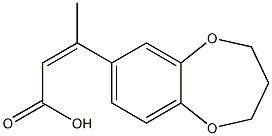 3-(3,4-dihydro-2H-1,5-benzodioxepin-7-yl)but-2-enoic acid 结构式