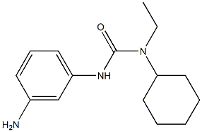 3-(3-aminophenyl)-1-cyclohexyl-1-ethylurea 结构式