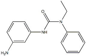 3-(3-aminophenyl)-1-ethyl-1-phenylurea 结构式