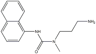 3-(3-aminopropyl)-3-methyl-1-naphthalen-1-ylurea 结构式
