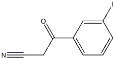 3-(3-iodophenyl)-3-oxopropanenitrile 结构式